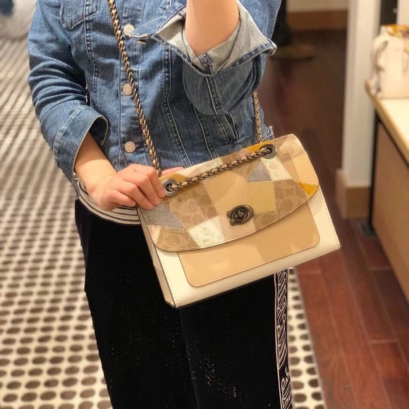 Coach classic Parker shoulder bag NWT crossbody chain - Picture 6 of 9